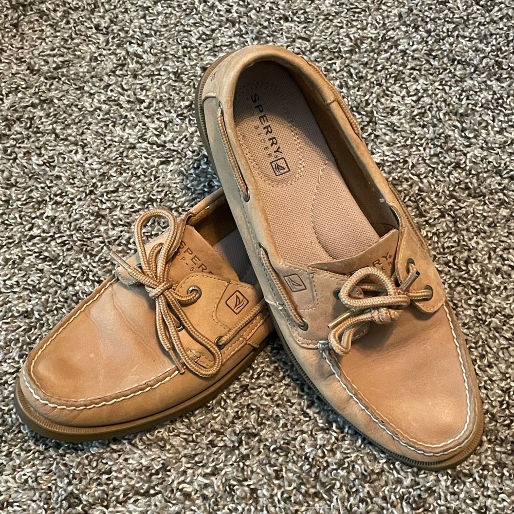 Sperry Tan Boat Shoes